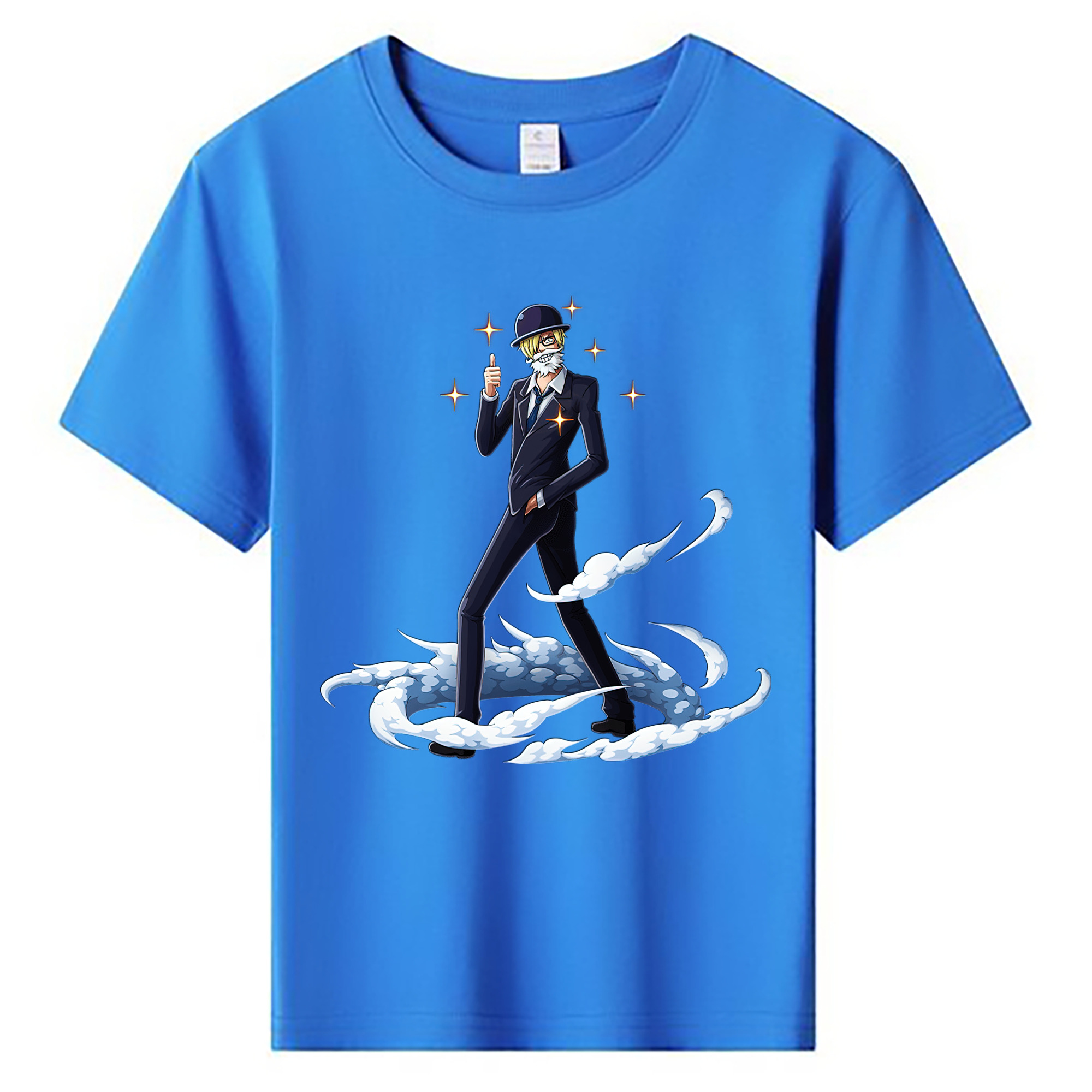 （画像用） ワンピース サンジ ONE PIECE Sanji 綿100％キッズTシャツ（フロントプリント）